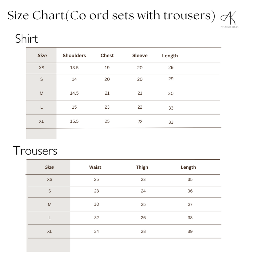 Size Guide Chart