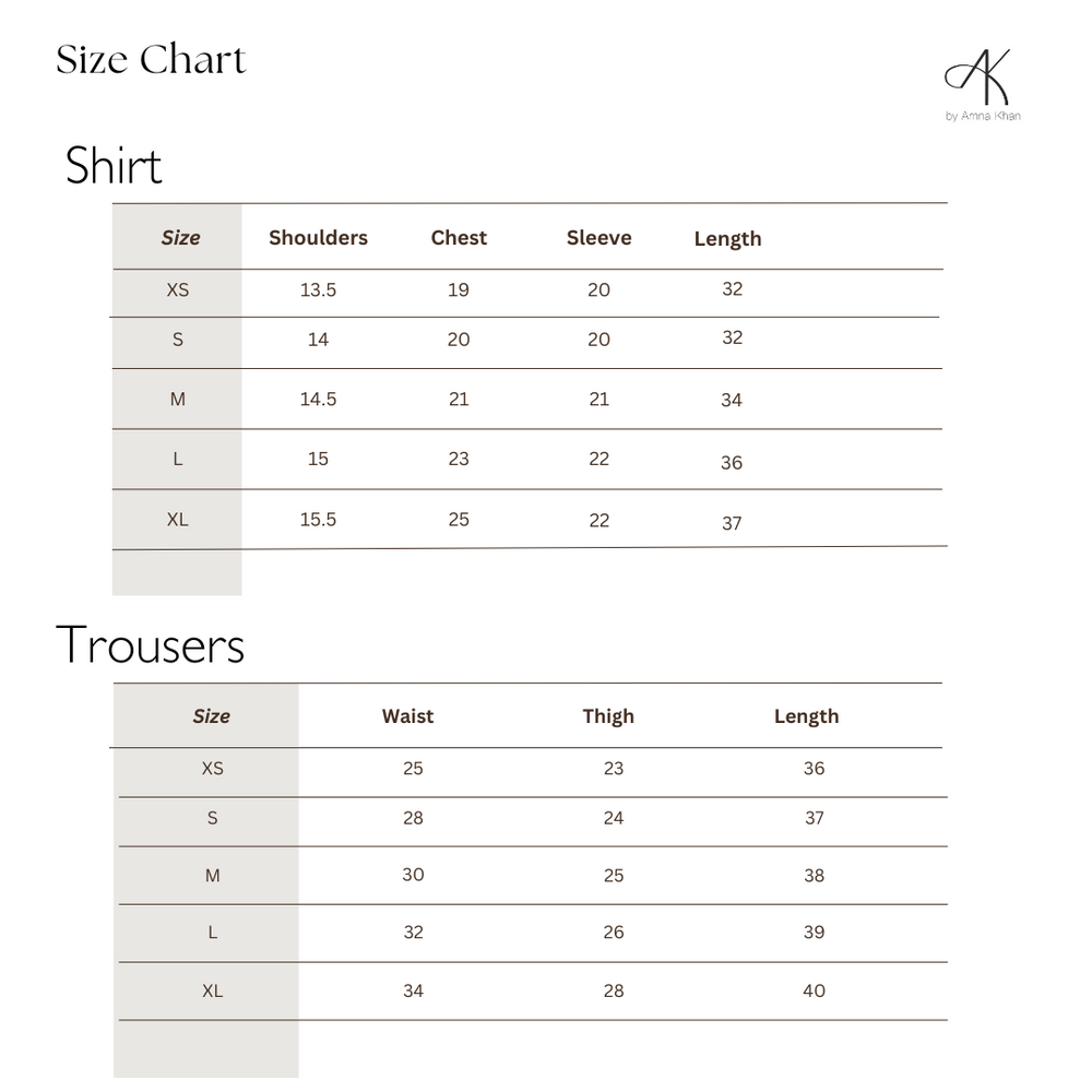 Size Guide Chart