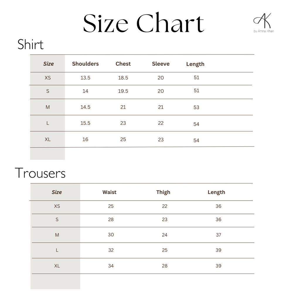 Size Guide Chart