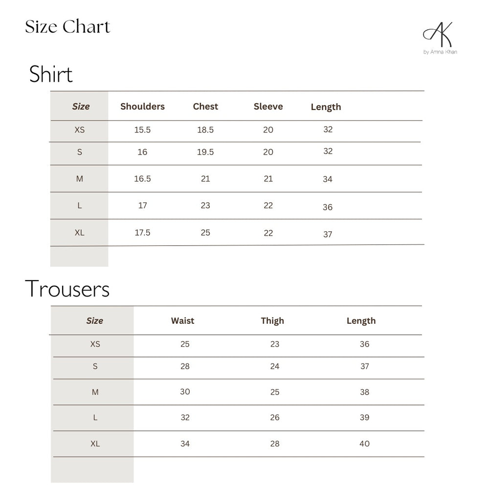 Size Guide Chart