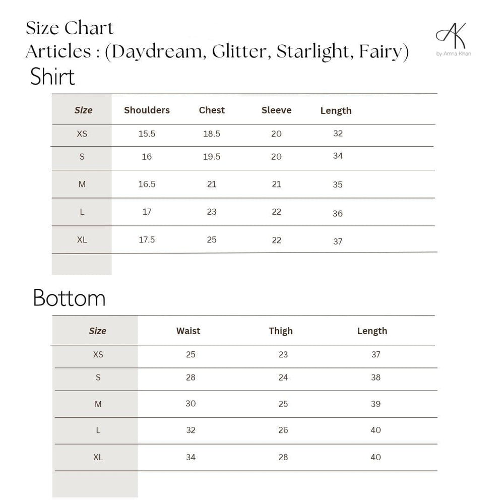 Size Guide Chart