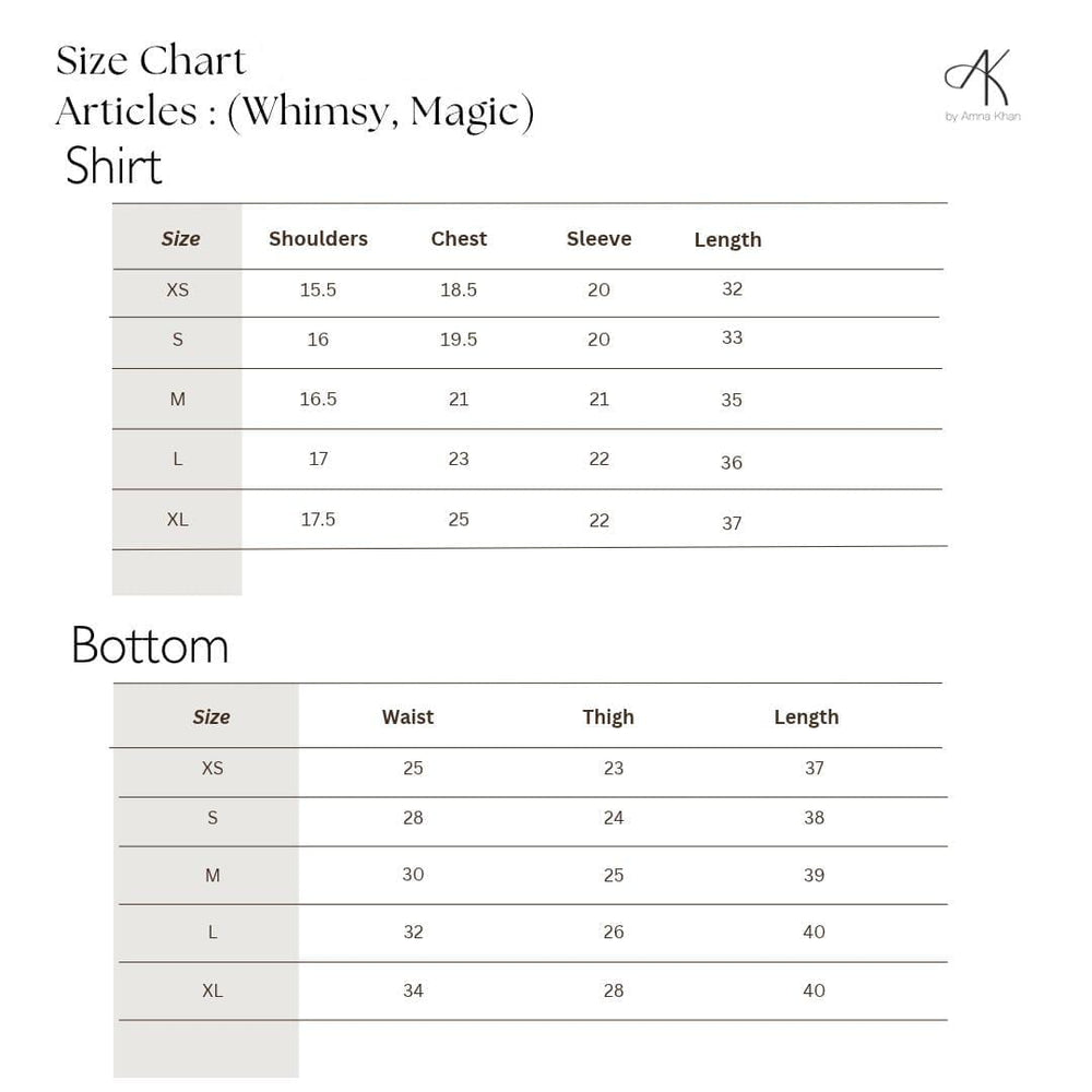 Size Guide Chart